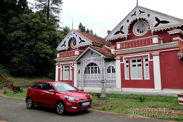 Hyundai i20 Elite at the Fernhill Palace Ooty
