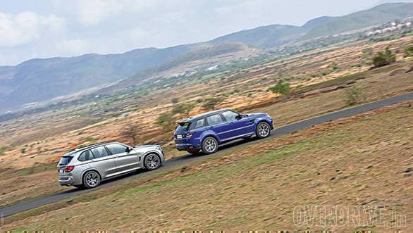 BMW X5M vs Range Rover SVR (25)