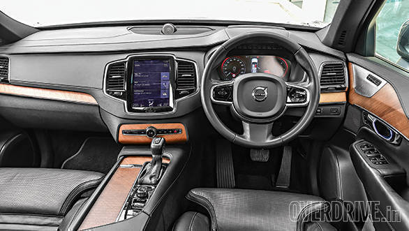 The Volvo's interiors make great use of leather, brushed aluminium and wood
