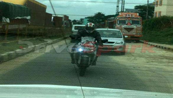 TVS AKULA 310 Spied one