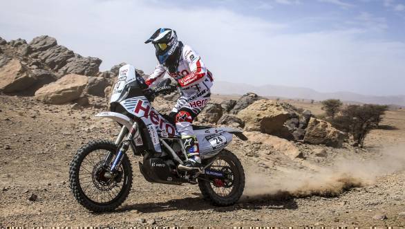 CS Santosh is ranked 26th overall in the 450cc class after Stage 2