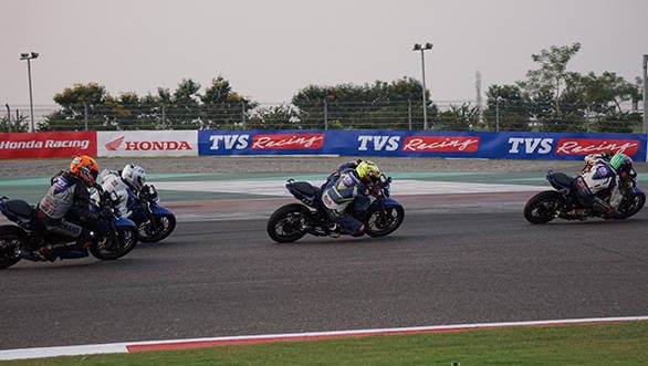 Pinning it: Day 3 of the TVS One Make Championship DSC02079