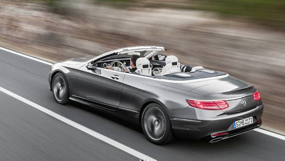 Preview: Mercedes-Benz S-Class Cabriolet to launch in India on November 9 Mercedes-Benz S-Klasse Cabrio, S 500, Selenitgrau, Interieur: Leder porzellan/tiefseeblau ; Mercedes-Benz S-Class Cabriolet, S 500, selenit grey, interior: leather porcelain/deep-sea blue;