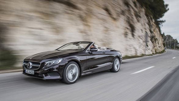 Preview: Mercedes-Benz S-Class Cabriolet to launch in India on November 9 Mercedes Benz S 500 Cabriolet, rubinschwarz-mettalic, Leder: designo beige ;Kraftstoffverbrauch kombiniert: 8,5 (l/100 km), CO2-Emissionen kombiniert: 199 (g/km) Mercedes Benz S 500 Cabriolet, ruby black, Leather: designo Exclusive nappa porcelain / espresso brown; Fuel consumption, combined: 8.5 (l/100 km), CO2 emissions, combined: 199 (g/km)