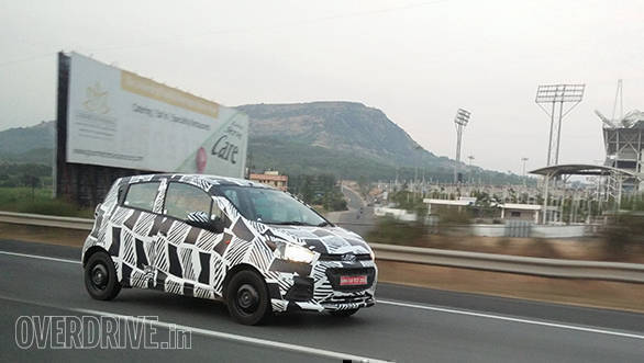 Spied: 2017 Chevrolet Beat spotted testing in India 2017 Chevrolet Beat spied (1)