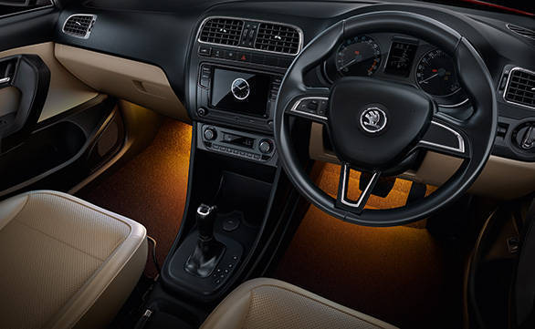 The revised upholstery and touchscreen infotainment system are the revisions on the inside. Note the new amber colour footwell lighting