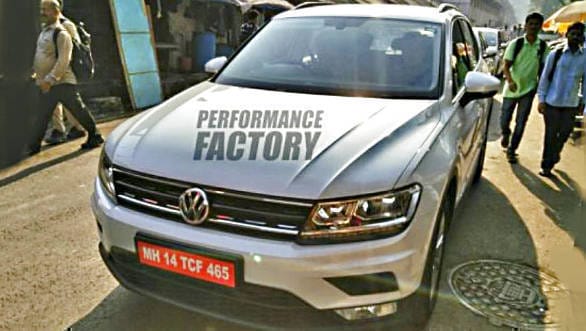 Spied: New Volkswagen Tiguan caught testing in India 2016-Volkswagen-Tiguan-Spy-1