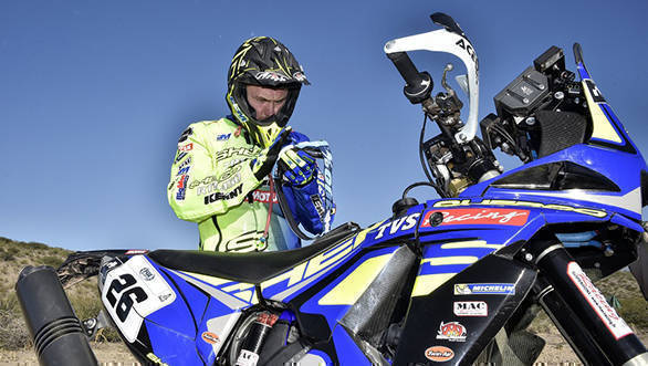 Dakar 2017: Sherco TVS Racings Adrian Metge finishes Stage 4 in 39th position Adrien Metge - TVS Sherco Racing - Dakar 2017 Stage 3