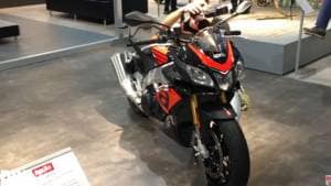 First look_ Aprilia Touno 1100, 1100 Factory, RSV4 showcased at Intermot 2016 - Video