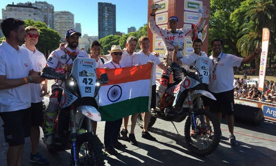 Dakar 2017: Hero MotoSports Team Rally's Joaquim Rodrigues finishes 10th overall Hero MotoSports Team Rally - CS Santosh Joaquim Rodrigues - Dakar 2017 finish