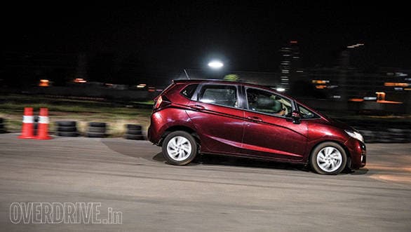 The Jazz had the best brakes in this test, while the Etios was close behind