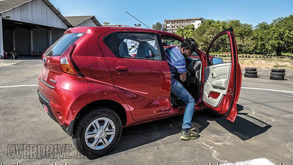 The redi-Go didn't fare too well because of the limited front-seat travel