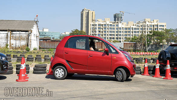 The Nano was very easy to park thanks to its small dimensions