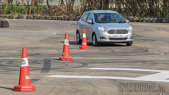 The dynamics of the Figo made it the only car here to complete the course in under 10s