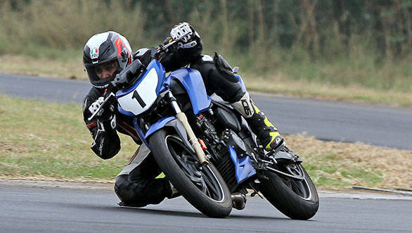 Yashas RL won all three races this weekend, giving him the overall win in the Novice category of the TVS one-make championship