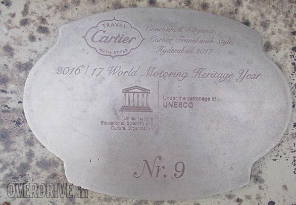 17 C- The Wankaner 1921 Rolls-Royce is the first car in India to have won the FIVA UNESCO Preservation Trophy