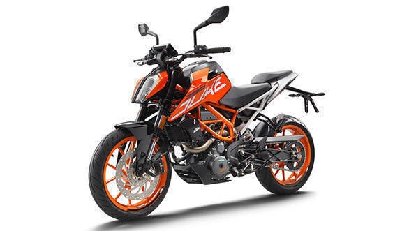 2017 KTM 390 Duke Front 3/4 Studio shot