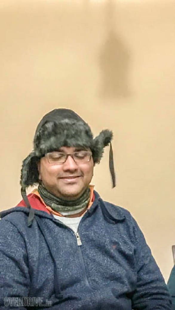 ...and Rishabh has no problem with that because he's feeling cold. And he already had his ice cream