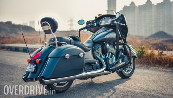 2017 Indian Chieftain Dark Horse Rear 3/4 Close-up