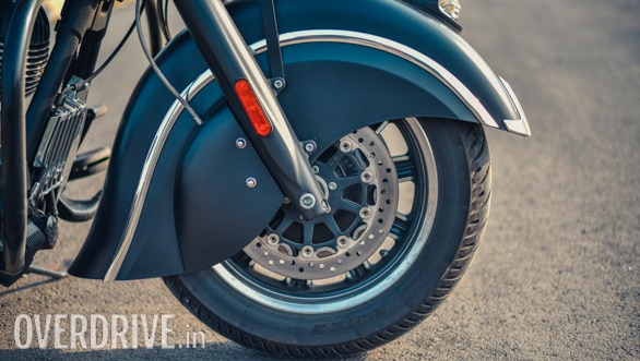 2017 Indian Chieftain Dark Horse Front Brake detail