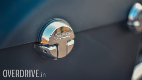 2017 Indian Chieftain Dark Horse hard bags detail