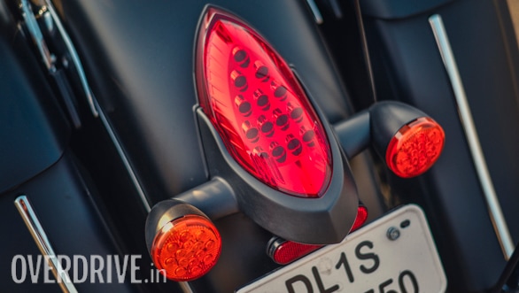 2017 Indian Chieftain Dark Horse tail light detail