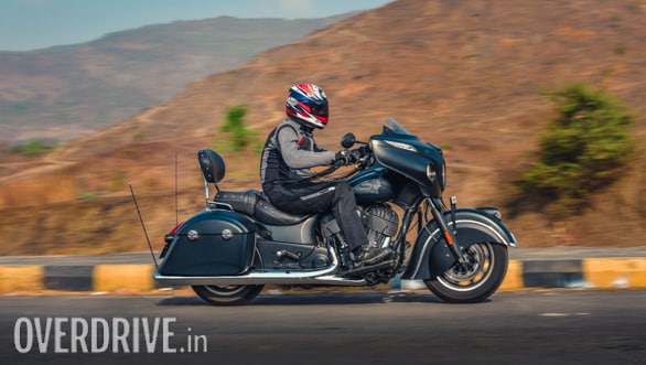 2017 Indian Chieftain Dark Horse Action Shot