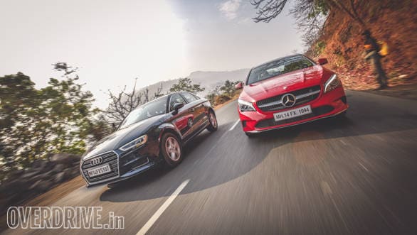 Audi A3 Petrol vs Mercedes CLA 200 (139)