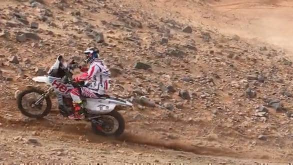 CS Santosh Stage 4 Merzouga Rally 2017 Hero MotoSports