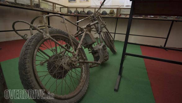 This old Norton was used to shuttle between army bases