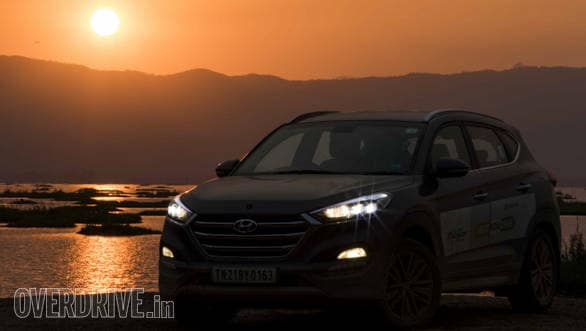 We watched a beautiful sunset, right by the shore of the Loktak Lake