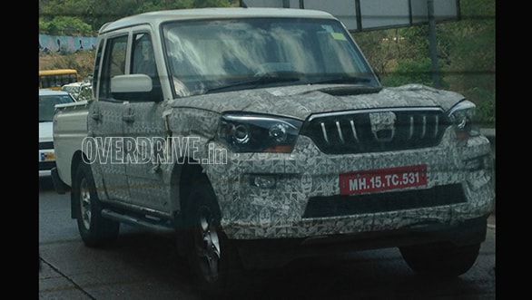 Spied: Next-gen Mahindra Scorpio Getaway single cab and dual cab caught testing Mahindra Scorpio Getaway spied