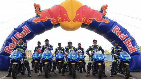 Participants in the selection round of the 2016 Red Bull Road to Rookies Cup 