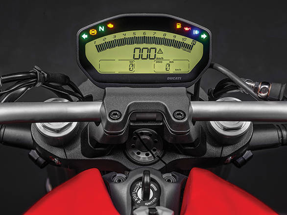 The full-LCD instrument is crisp and legible