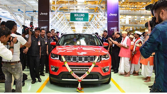 2017 Jeep Compass production begins in India Jeep Compass roll out