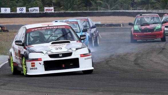 Deepak Paul Chinnappa leads the way in the second ITC race.