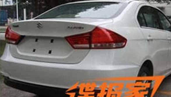 India-bound Suzuki Ciaz facelift spotted in China ciaz spied 2