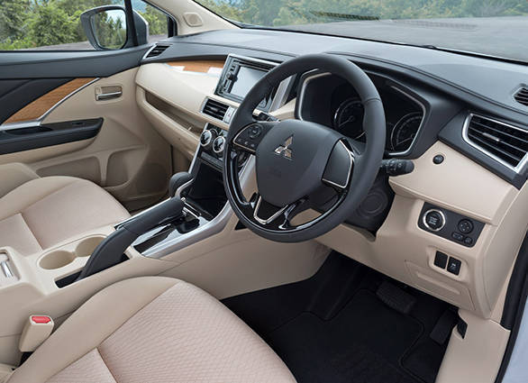 A mix of beige and grey adorns the cabin of the Xpander. There are the usual goodies that you expect from a  MPV of this size and proportions - automatic climate control, 3-row ventilation, push-button start, lots of cubby holes and electric seat adjustment for the driver