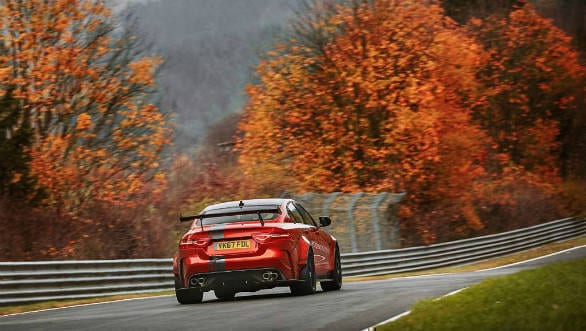 Jaguar XE SV project 8 sets new record at the Nurburgring
