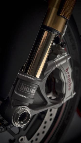 2018 Ducati Panigale V4 S brake and suspension detail