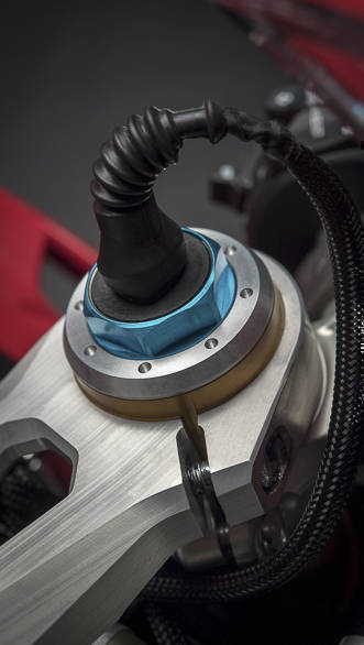 Ducati Panigale V4 S suspension studio detail