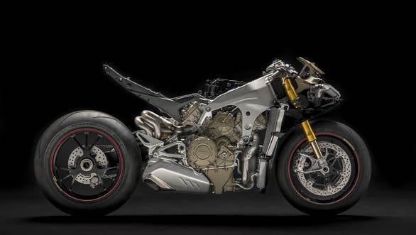 Ducati Panigale V4 S exposed right side studio static