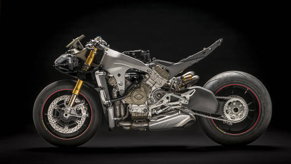Ducati Panigale V4 S exposed left side studio static