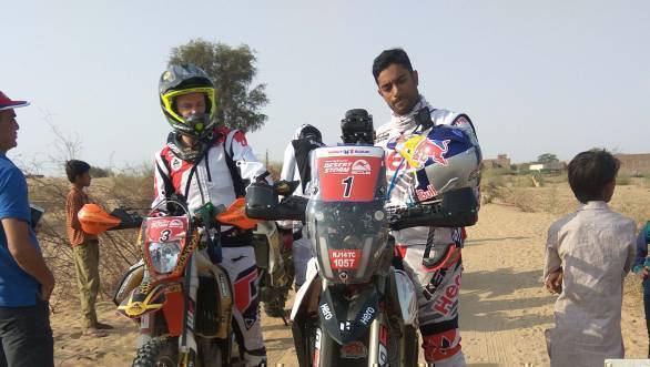 Maruti Suzuki Desert Storm 2018: CS Santosh leads Moto class after Leg 2