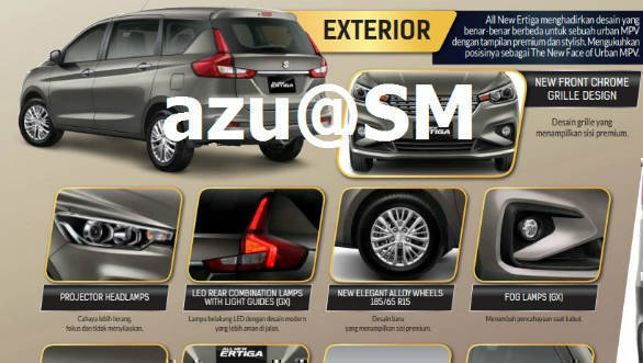2018 Maruti Suzuki Ertiga revealed completely ahead of India launch in August 2018