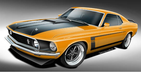 1969 Ford Mustang Boss 429, Boss 302 and Mach 1, you can buy them brand new now