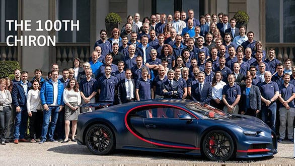 100th handcrafted Bugatti Chiron rolled out