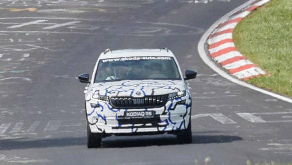 Skoda Kodiaq RS teased ahead of October unveiling