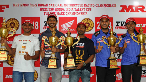 2018 INMRC: TVS Racing's Jagan Kumar wins the Super Sport 165cc championship