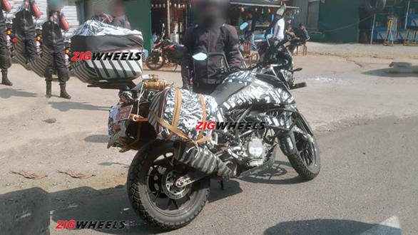 2019 KTM 390 Adventure spied in India again, this time with saddlebags